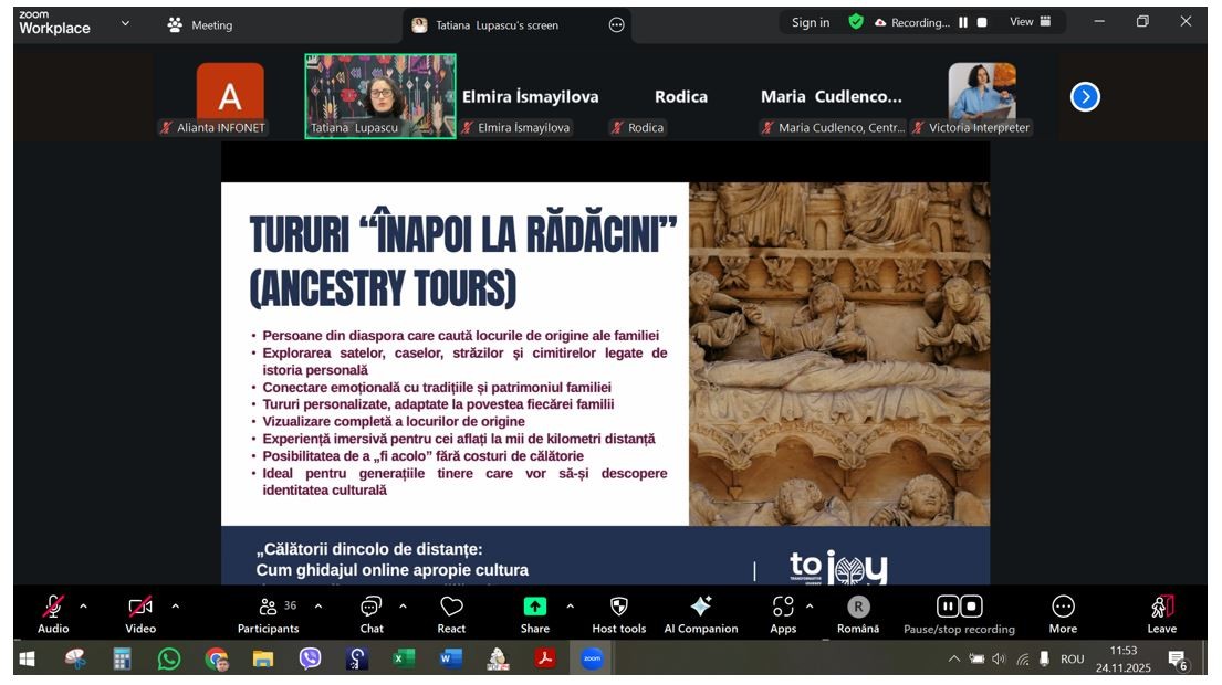 Conferințele Accesibilității: „Călătorii dincolo de distanțe: Cum ghidajul online apropie cultura de oamenii care nu pot călători”