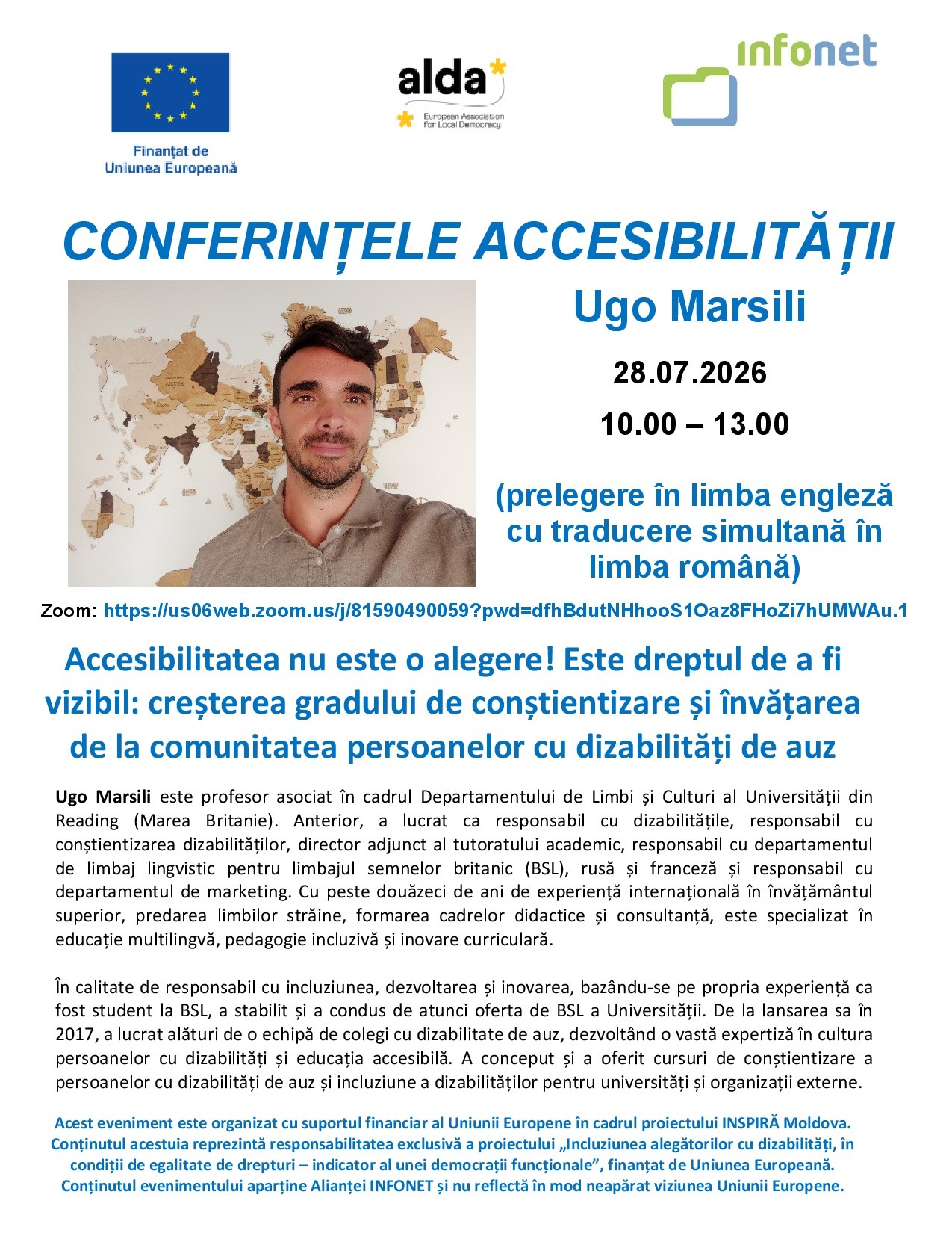 Creșterea gradului de conștientizare și învățarea de la comunitatea persoanelor cu dizabilități de auz