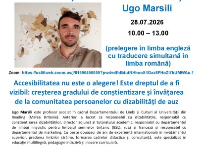 Creșterea gradului de conștientizare și învățarea de la comunitatea persoanelor cu dizabilități de auz