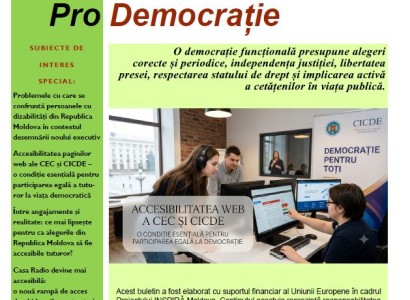 Buletinul Informativ „Pro Accesibilitate! Pro Incluziune! Pro Democrație!” Nr. 1 (45) / 2026